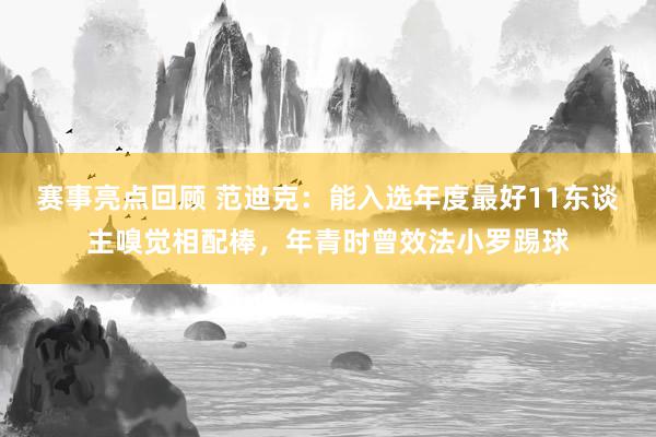 赛事亮点回顾 范迪克：能入选年度最好11东谈主嗅觉相配棒，年青时曾效法小罗踢球